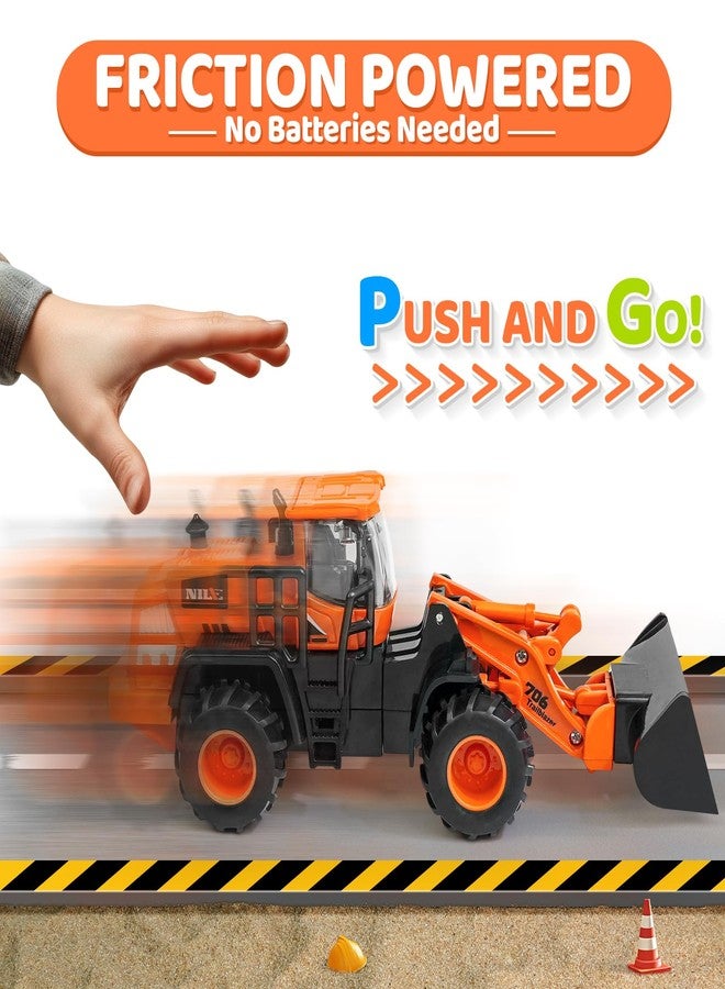 Beestech Construction Truck Toys for 3 4 5 6 7 8 Years Old Boys, Truck Vehicles Sand Sandbox Beach Toys, Excavator Forklift Bulldozer Friction Powered - Image 3